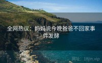 全网热议：妈妈说今晚爸爸不回家事件发酵