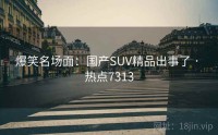 爆笑名场面：国产SUV精品出事了 · 热点7313