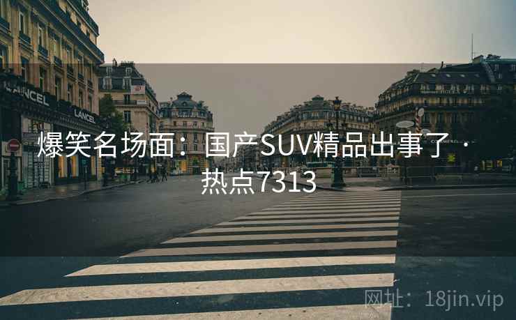 爆笑名场面:国产SUV精品出事了 · 热点7313 爆笑名场面:国产SUV精品出事了 · 热点7313